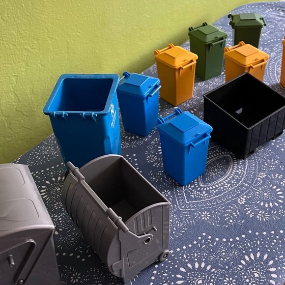 Toys Toy Garbage Cans Recycling Bins Lot Of 11 Poshmark